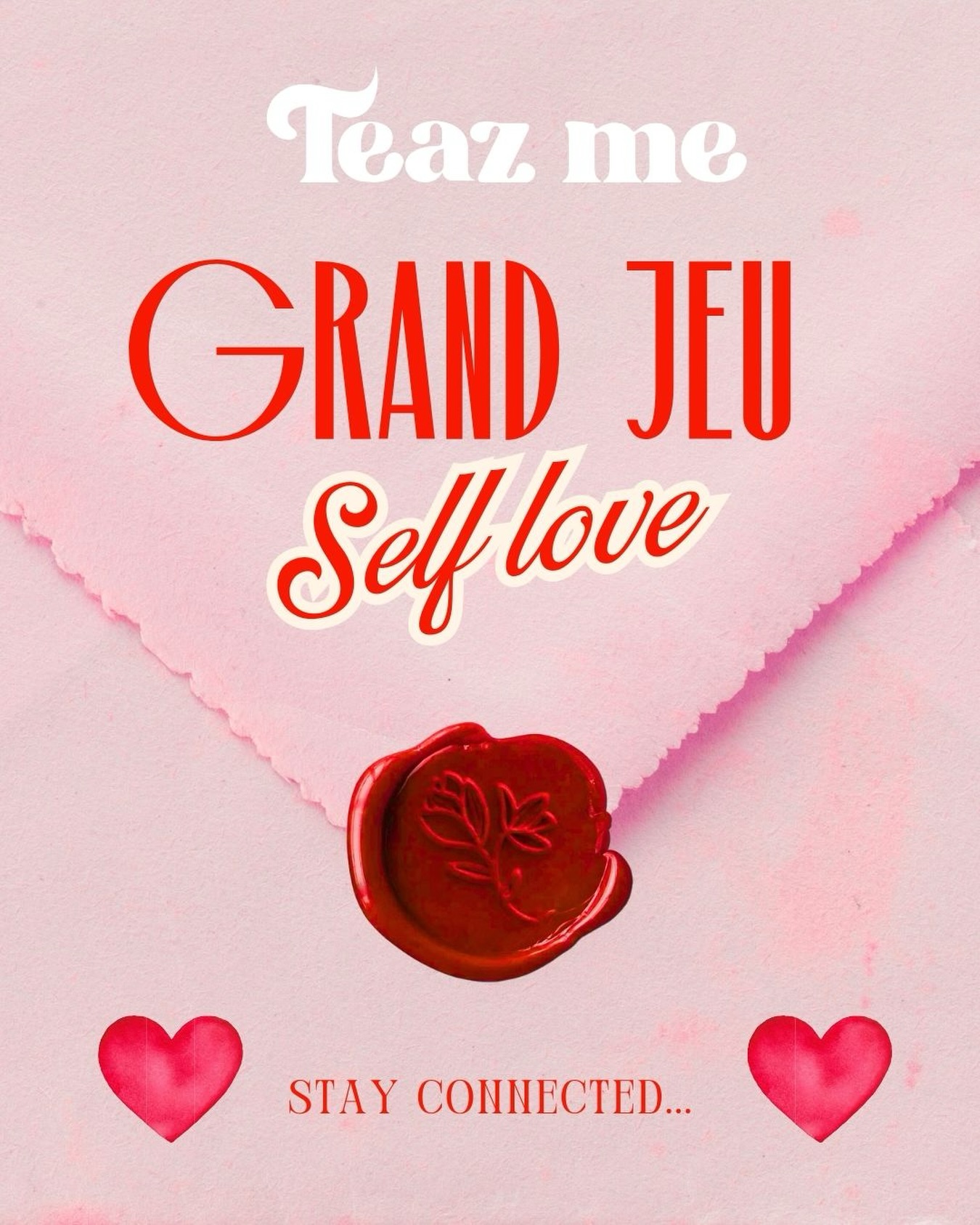 GRAND JEU ❤️ SELF LOVE ❤️ 
Un  jeu en cette saison de  l’amour à deux ou d’amour de soi🌸
Connecte-toi lundi pour découvrir le secret qui se cache dans une de nos routines et comment y participer 😉
