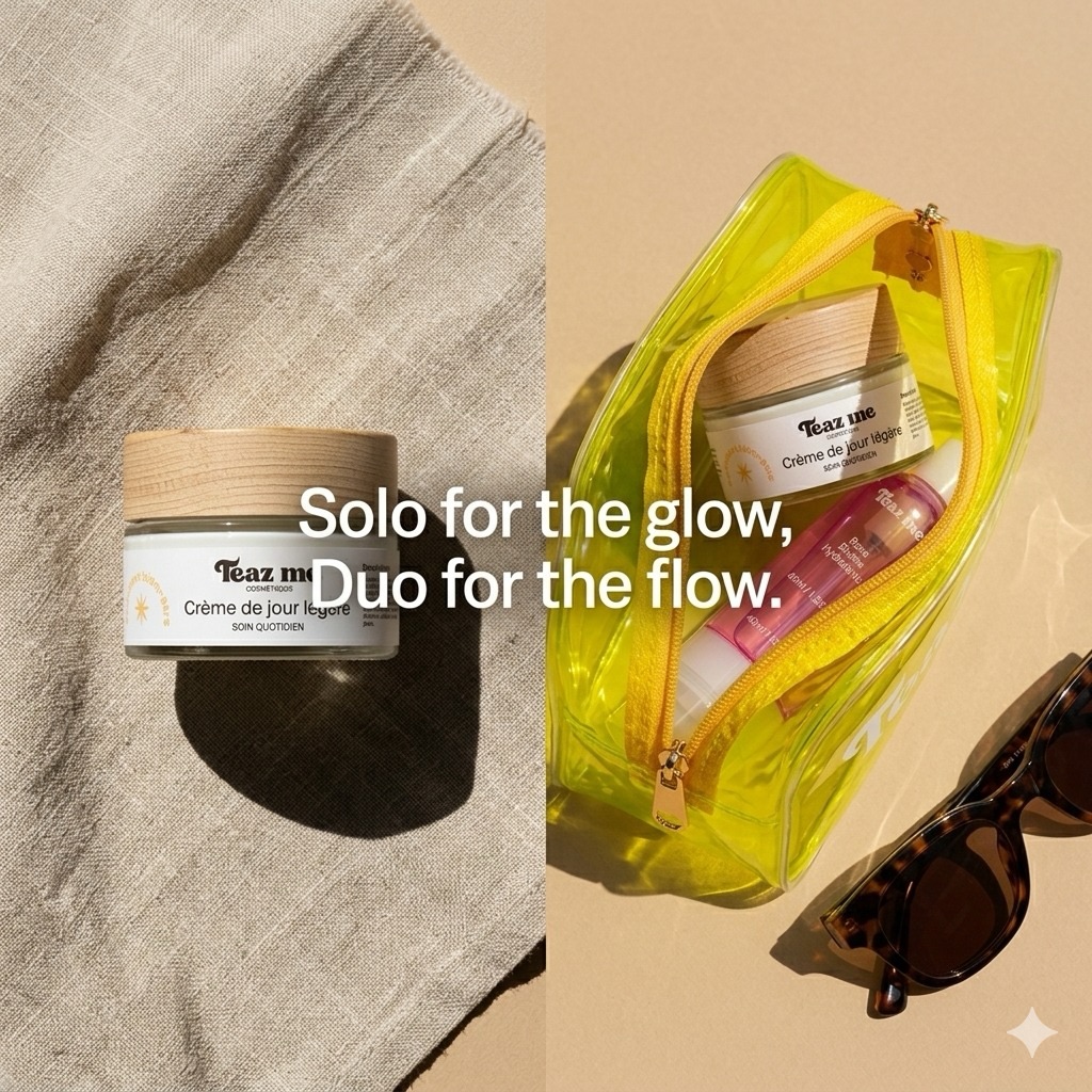 Votre indispensable skincare de l’été ? ☀️

💛 La Crème de Jour Légère pour hydrater.
🌹 La  Brume Hydratante à la rose  pour rafraîchir et hydrater votre peau à tout moment.

En voyage , au bureau ou à la plage… le glow vous suit partout.

Team Solo ou Team Duo ? Dites-nous en commentaire. ✨