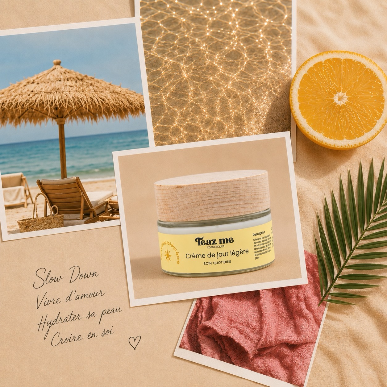 Take a break 🌊
Carte postale des vacances avec les essentiels pour une déconnexion en beauté et en conscience 🌸
Petit secret beauté: Hydration et soleil le combo parfait pour une peau qui respire les vacances ☀️☀️☀️
Tu es en vacances ou au boulo?