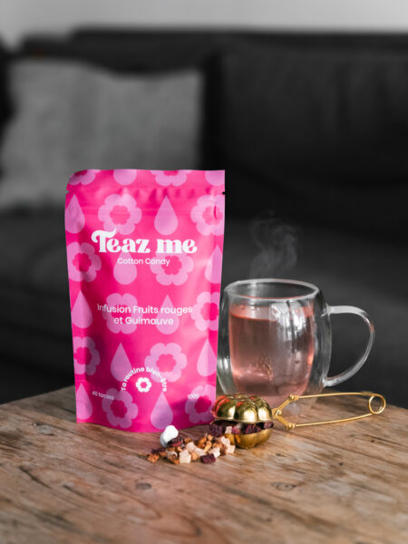 Relax Infusion Fruits Rouge et Guimauve – Disponible dans le routine Teaz My Relax