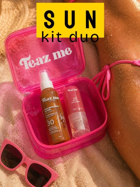 Brume + Huile nacrée Bronzante : DUO Sun kit Teaz Me