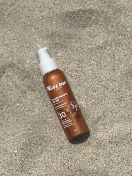 L’huile nacrée bronzante SPF30